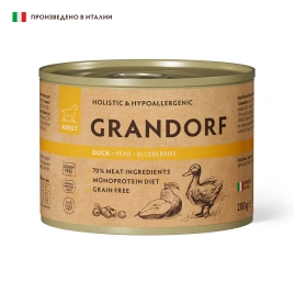 Влажный корм паштет Grandorf Lamb Паштет из ягненка для собак, 200 г