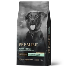 Сухой корм Premier Dog Lamb&Turkey ADULT Medium для собак средних пород свежее мясо ягненок с индейкой 10 кг