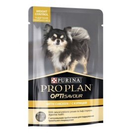 Влажный корм Purina Pro Plan Small & Mini Weight Control для взрослых собак миниатюрных и мелких пород для контроля веса c курицей в паучах - 100 г