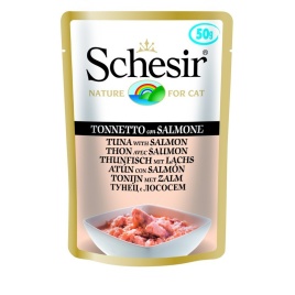 Schesir консервы для кошек, тунец с лососем - 50 г