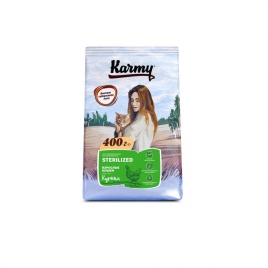 Karmy Sterilized для стерилизованных кошек c курицей - 400 г