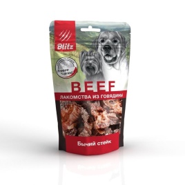 Blitz Sensitive лакомство сублимированное для собак \"Бычий стейк\" - 55 г