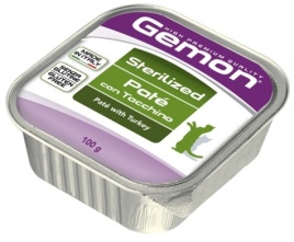 Gemon cat sterilised / Гемон кэт стерилайз для кошек паштет с индейкой 100 г (консервы)
