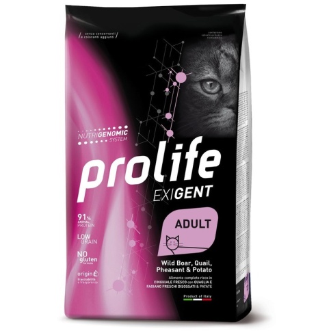 Prolife Exigent сухой корм для кошек с кабаном, перепелкой и фазаном - 400 г фото 1