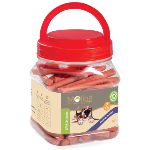 Molina лакомство для собак Куриные палочки - 400 г фото 1