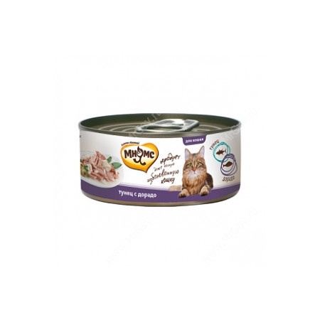 Мнямс консервы Тунец с дорадо в нежном желе для кошек - 70 г фото 1