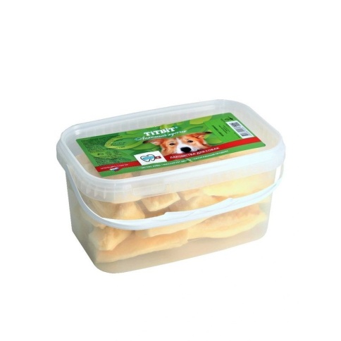 TiTBiT лакомство сушеное для собак и кошек, крекер говяжий - 3,3 л фото 1