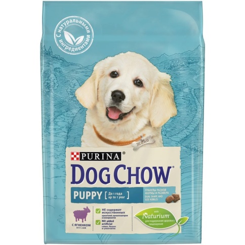 Purina Dog Chow для щенков до 1 года с ягненком - 2,5 кг фото 2