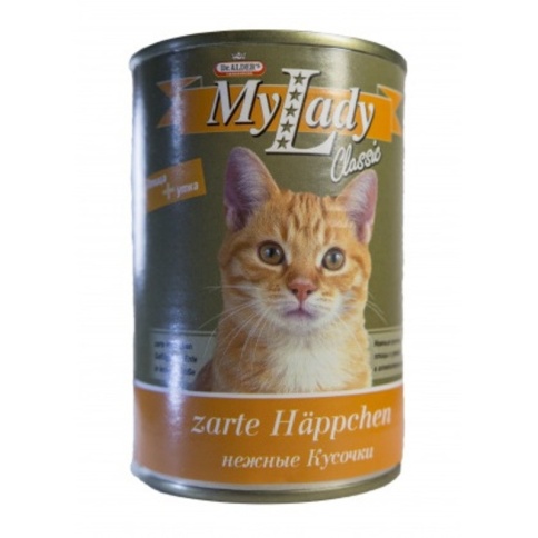 Консервы Dr. Alder's My Lady Classic для взрослых кошек с уткойи птицей 415 г фото 2