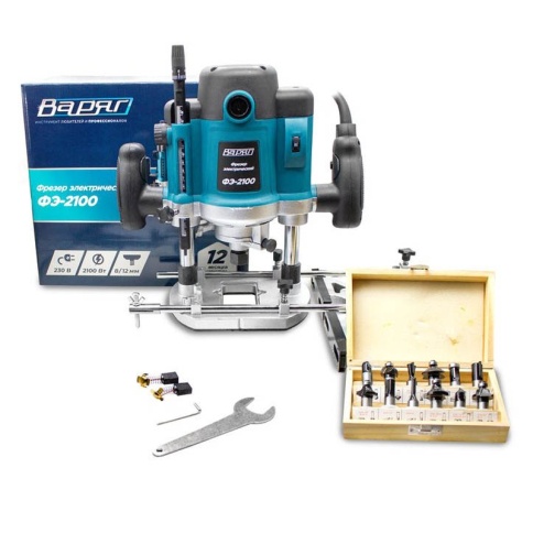 Фрезер электрический ВАРЯГ ФЭ-2100 (2100Вт,8000-23000об/мин,цанга(патрон)8/12мм) (1/2) фото 1