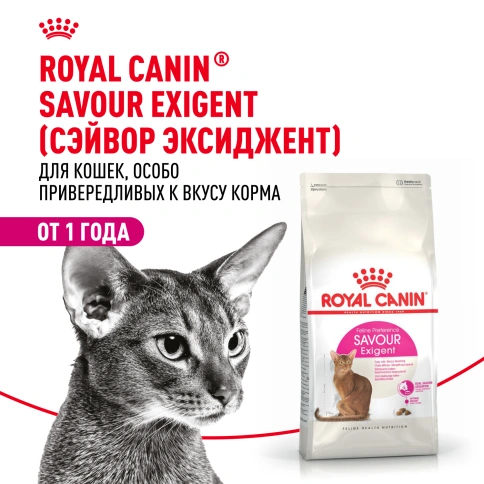 Сухой Корм Royal Canin SAVOUR EXIGENT (СЕЙВОР ЭКСИДЖЕНТ)Питание для кошек в возрасте от 1 года до 12 лет, особенно привередливых ко вкусу продукта, 2 кг фото 12