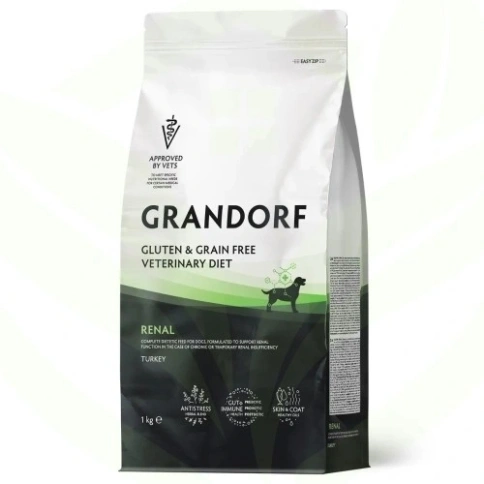 Сухой корм Grandorf Veterinary Diet Renal индейка для собак для поддержки функций почек, 1 кг фото 9