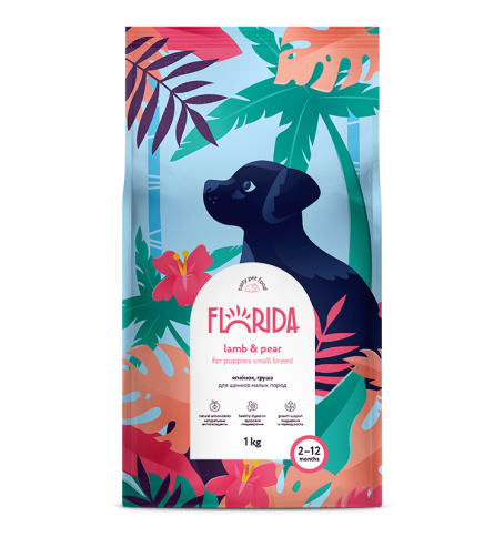 Florida сухой корм для щенков малых пород с ягненком и грушей 1 кг фото 1