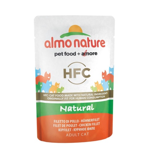 Almo Nature Classic Nature Adult Cat Chicken Fillet паучи для взрослых кошек с куриным филе - 55 г фото 2