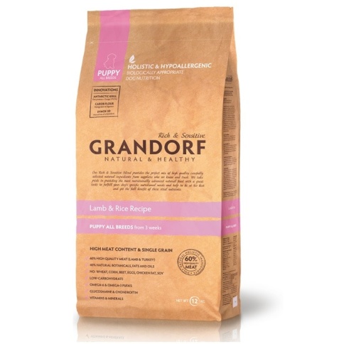 Grandorf Puppy All Breeds Lamb Rice 3 кг фото 1