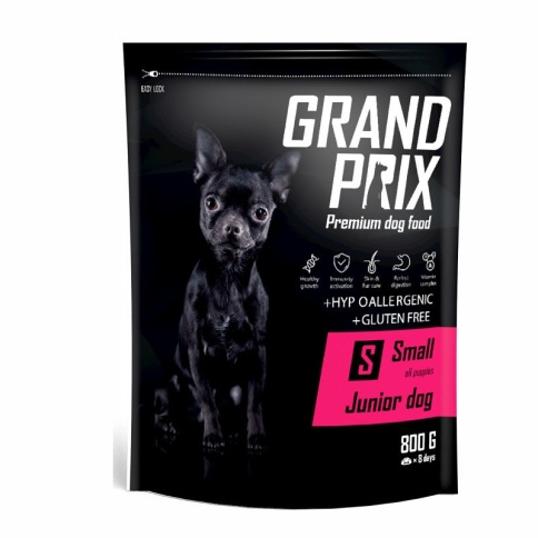 Grand Prix Small Junior Сухой корм для щенков и собак мелких и миниатюрных пород с курицей - 800 г фото 1