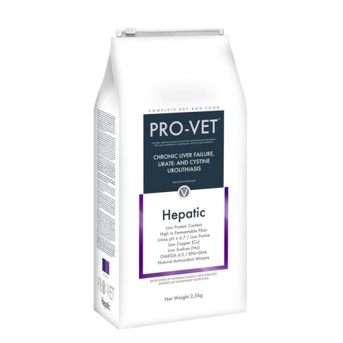 Pro-Vet Dog Hepatic сухой корм для взрослых собак при заболеваниях печени - 2,5 кг фото 1