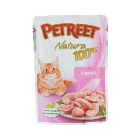 Влажный корм Petreet Natura для взрослых кошек с тунцом - 85 г фото 2