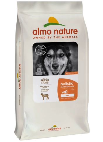Сухой корм Almo Nature для взрослых собак крупных пород со свежим ягненком и коричневым рисом, 12 кг фото 1