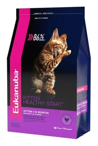 Сухой корм Eukanuba Healthy Start для котят, беременных и кормящих кошек, 5 кг фото 1