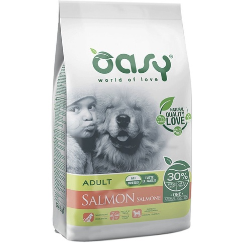 Oasy Dry Dog OAP Adult All Breed сухой корм для взрослых собак всех пород с лососем - 2,5 кг фото 1