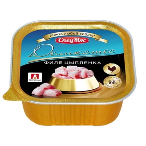 Влажный корм Зоогурман для взрослых собак всех пород с филе цыпленка - 150 г фото 1