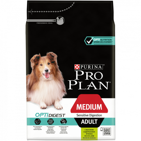 Purina Pro Plan (3 кг) Medium Adult сanine Sensitive Digestion Lamb and rice dry фото 3