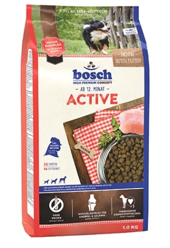 Bosch Active сухой корм для взрослых собак с высоким уровнем активности - 1 кг фото 1