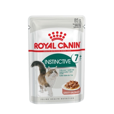 Royal Canin Instinctive влажный корм для кошек старше 7 лет с кусочками мяса в желе 85 г фото 1