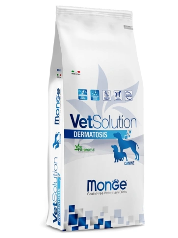 Сухой корм Monge VetSolution Dermatosis для взрослых собак при заболеваниях кожи, 12 кг фото 1