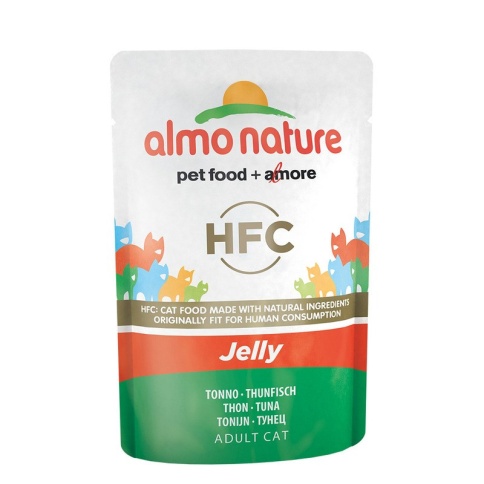 Almo Nature Classic Nature Jelly Adult Cat Tuna паучи для взрослых кошек с тунцом в натуральном желе - 55 г фото 2