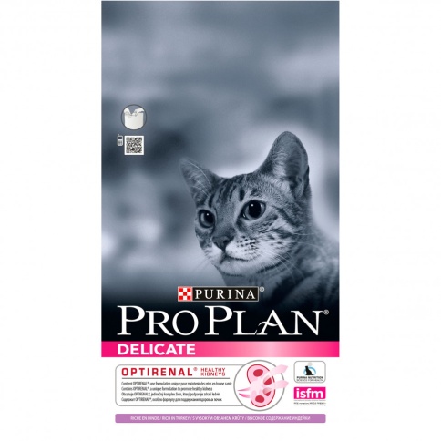 Purina Pro Plan (1.5 кг) Delicate feline rich in Turkey dry фото 1