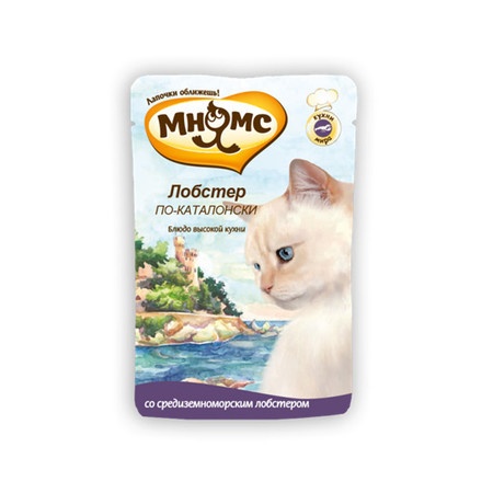 Мнямс паучи Лобстер по-каталонски со средиземноморским лобстером для кошек - 85 г фото 1