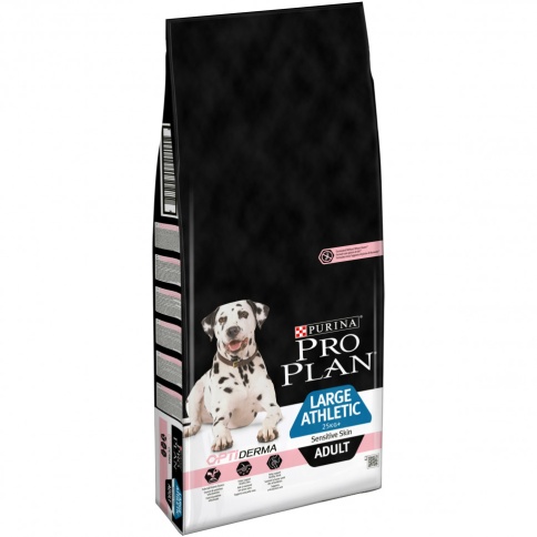 Purina Pro Plan Large Athletic Adult Sensitive Skin Salmon для взрослых крупных собак атлетического телосложения с чувствительной кожей лосось - 18 кг фото 1