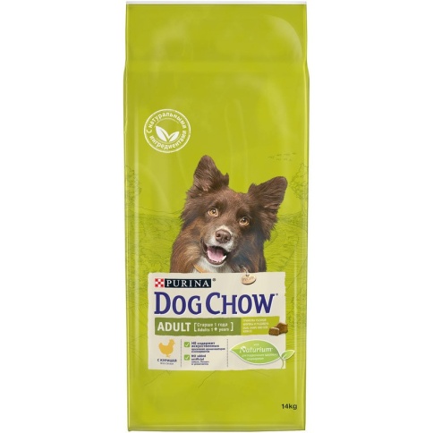 Purina Dog Chow для взрослых собак старше 1 года с курицей - 14 кг фото 2