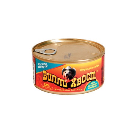 Влажный корм Вилли Хвост для собак мясное ассорти - 325 г фото 1