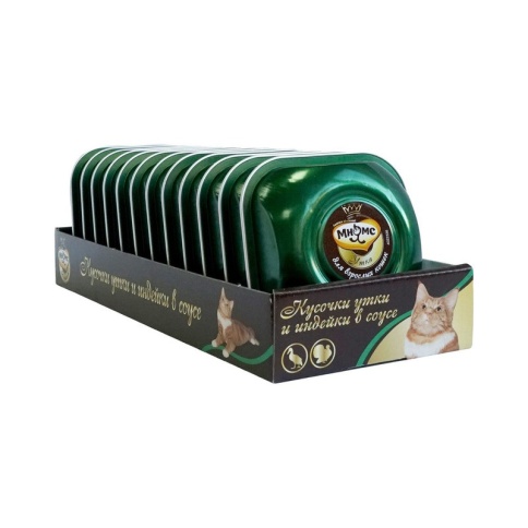 Мнямс Деликатес нежные кусочки утки и индейки в соусе для взрослых кошек - 85 г фото 2