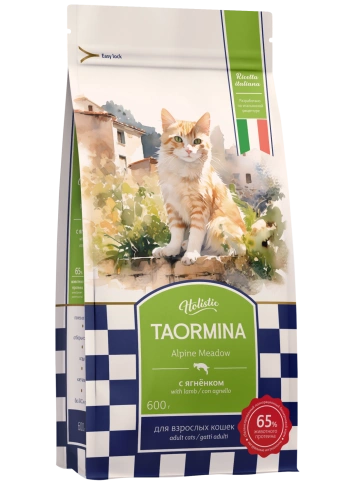 Сухой корм Taormina для взрослых кошек c ягненком Alpine Meadow, 600 г фото 1
