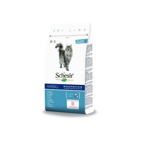 SCHESIR Hairball для длинношерстных кошек с курицей - 400 гр фото 2