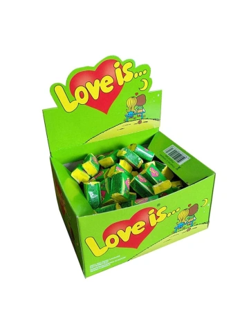 "Love is" Жевательная резинка со вкусом яблока и лимона 4,2г фото 1