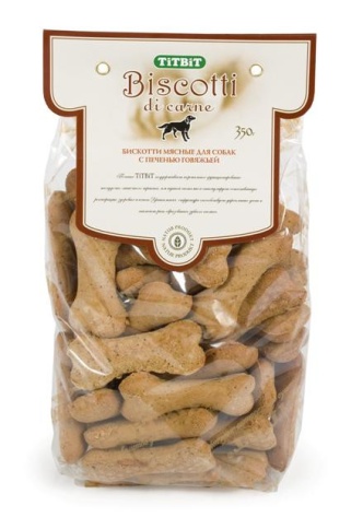 Titbit печенье бискотти с печенью говяжьей фото 1