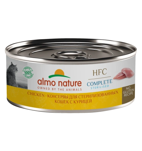 Влажный корм Almo Nature для стерилизованных кошек с курицей, 100 г фото 1
