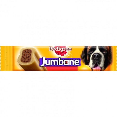 Pedigree Jumbone Maxi лакомство в форме косточек с мясом для взрослых собак средних и крупных пород - 210 г фото 1