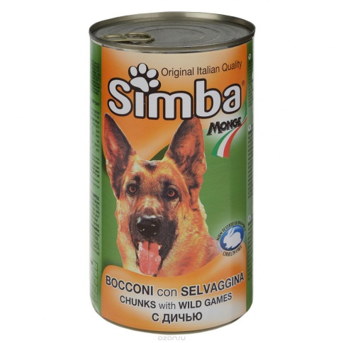 Simba Dog консервы для собак кусочки дичь 415 г фото 1