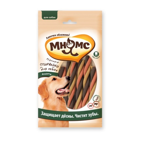 Мнямс Мясные спиральки для собак ассорти 6 шт х 20 г фото 2
