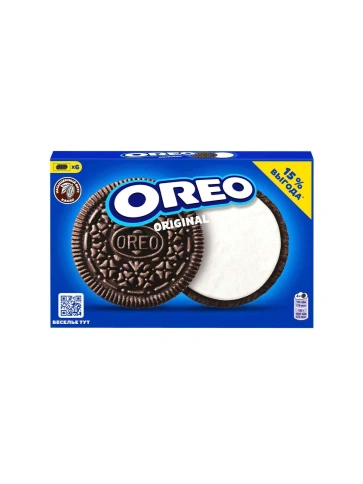 Печенье «OREO» с какао и начинкой с ванильным вкусом 228г фото 1