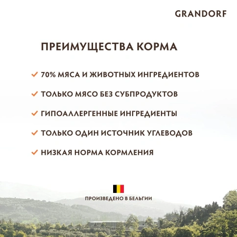 Сухой корм Grandorf Holistic Skin & Coat Care белая рыба с индейкой для кошек, 400 г фото 10