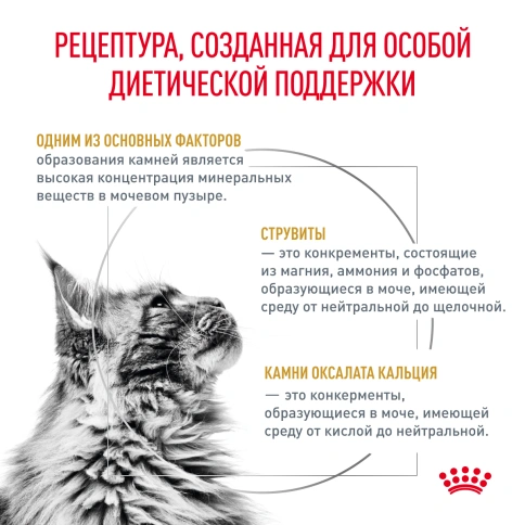 Сухой Корм Royal Canin  URINARY S/O ДИЕТА ДЛЯ КОШЕК ПРИ МОЧЕКАМЕННОЙ БОЛЕЗНИ, 1.5 кг фото 2