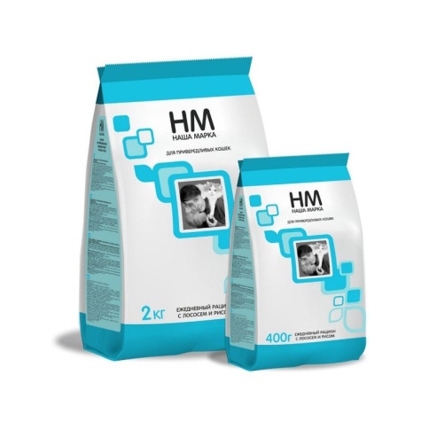 Наша Марка сухой корм для привередливых кошек с лососем и рисом 400 г фото 1