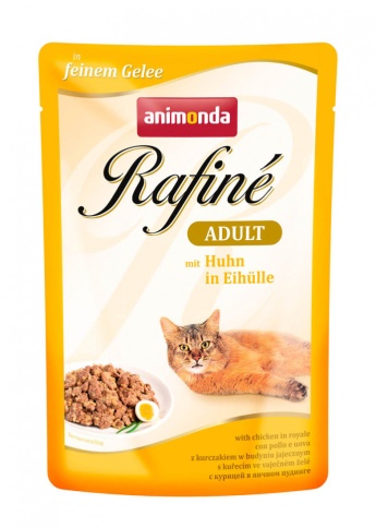 Animonda Паучи Rafine Soupe Adult с курицей в яичном пудинге для взрослых кошек 100 г фото 1